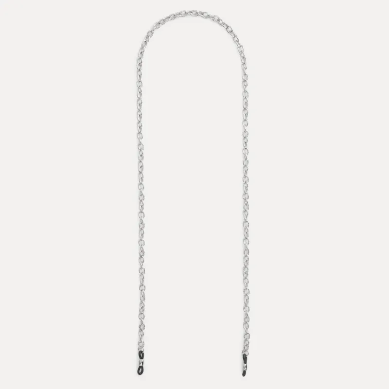 Цепочка для очков, 75 см, сталь, серебристая, Skye