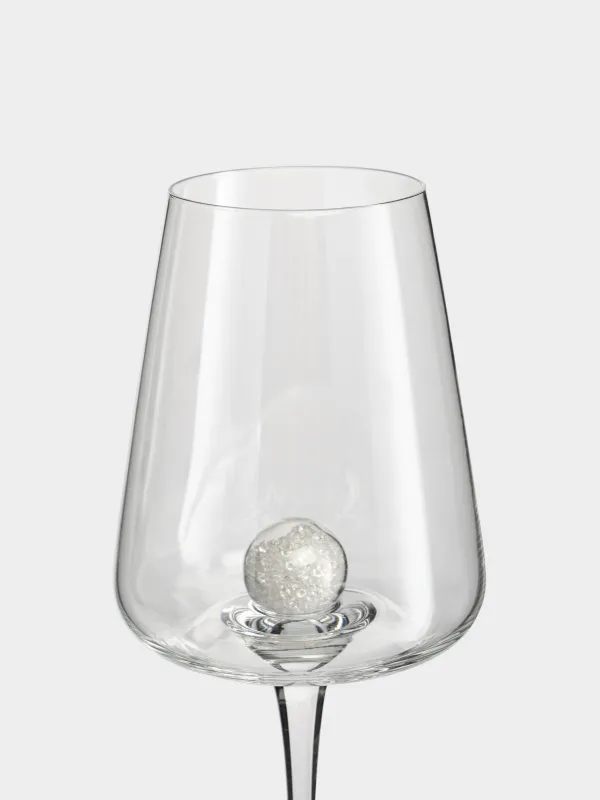 Бокал для белого вина, 2 шт, Шар с кристаллами, Sorento spherical, image-1