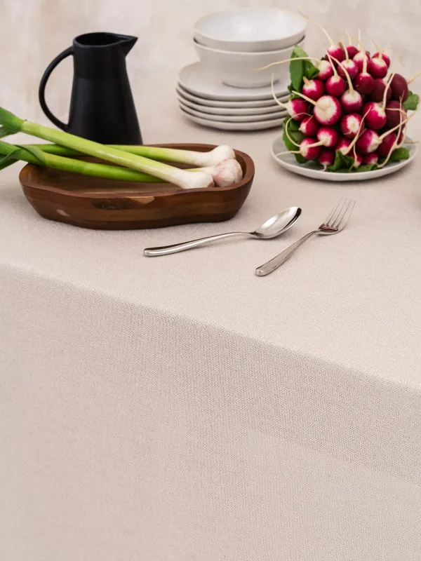 Скатерть, 160х160 см, полиэстер, серебристо-кремовая, Hemstitch, image-4