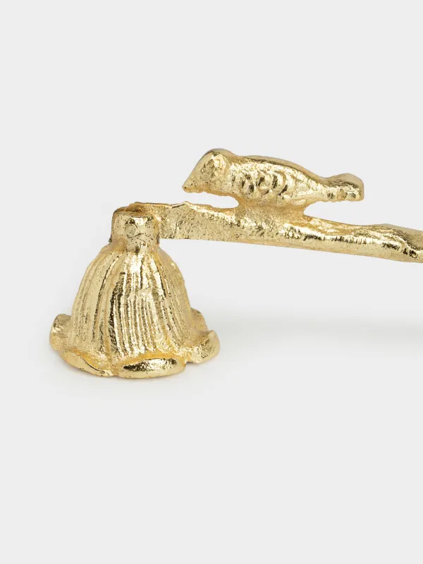 Колпачок для тушения свечей, 24 см, металл, золотистый, Цветок, Fantastic gold, image-5