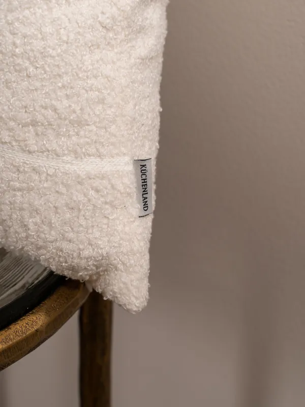 Подушка декоративная, 45х45 см, шерпа, молочная, Зимние забавы, Sherpa, image-5