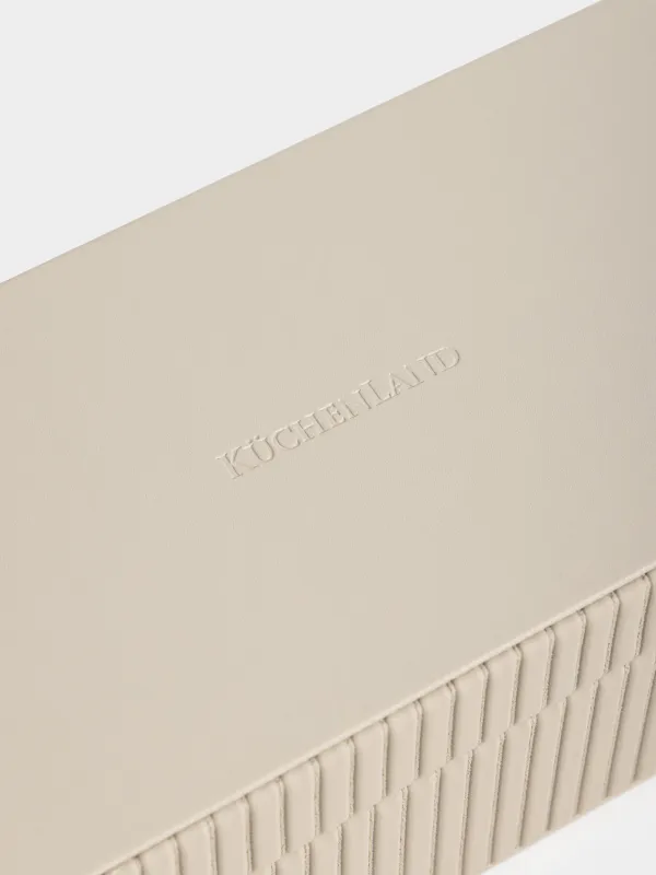 Шкатулка для украшений, 22х12 см, искусственная кожа/МДФ, бежевая, Premiere one, image-1