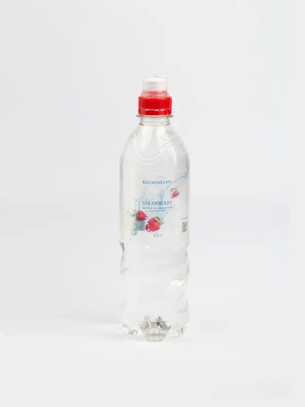Вода, 500 мл, питьевая, негазированная, в бутылке, со вкусом клубники и мяты, Water berry, image-0