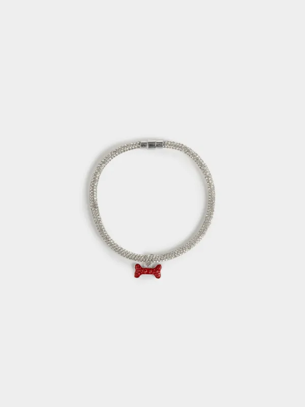 Ошейник для животных, 30 см, Кость, Crystal pet, image-0