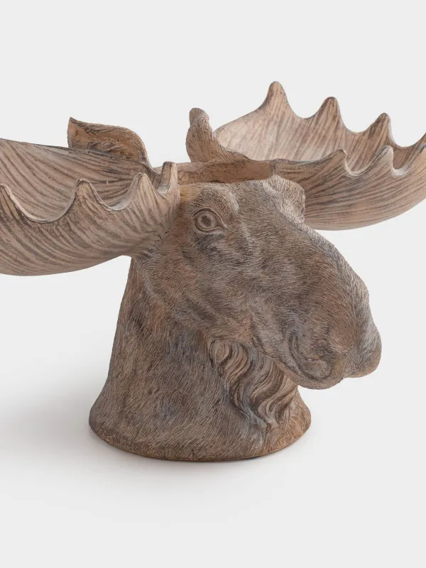 Менажница, 36х21 см, 3 отд, полирезин, коричневая, Лось, Moose story, image-3