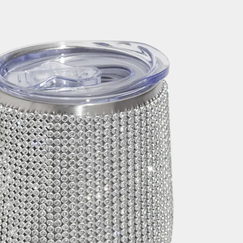 Термокружка, 350 мл, сталь/стразы, серебристая, Crystal shine, image-5