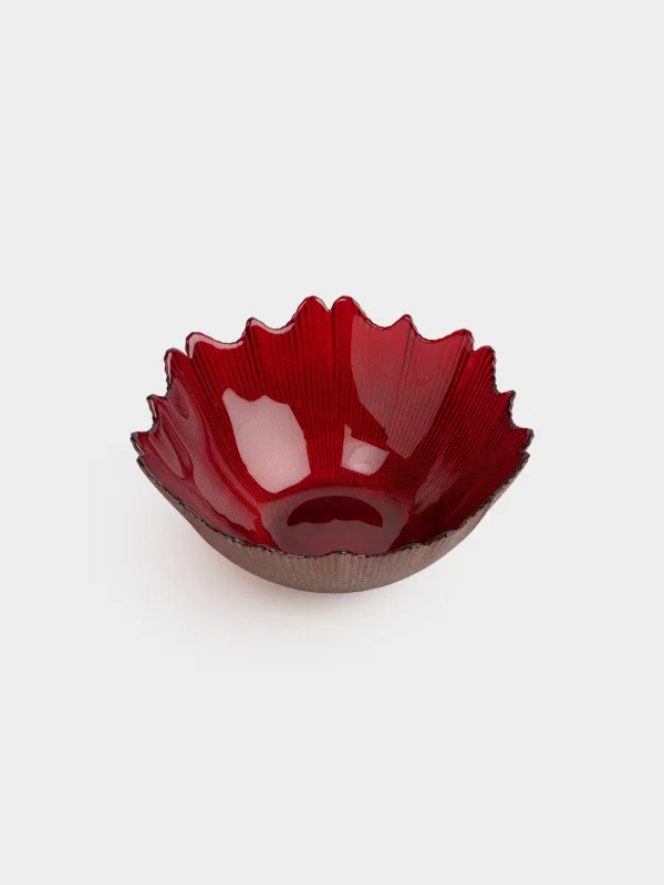 Салатник, 20х8 см, 1,2 л, стекло Р, красный, Ribby color, image-2