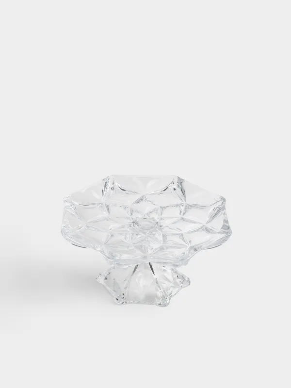 Блюдо на ножке, 33х16 см, стекло Р, Rhomb, image-3