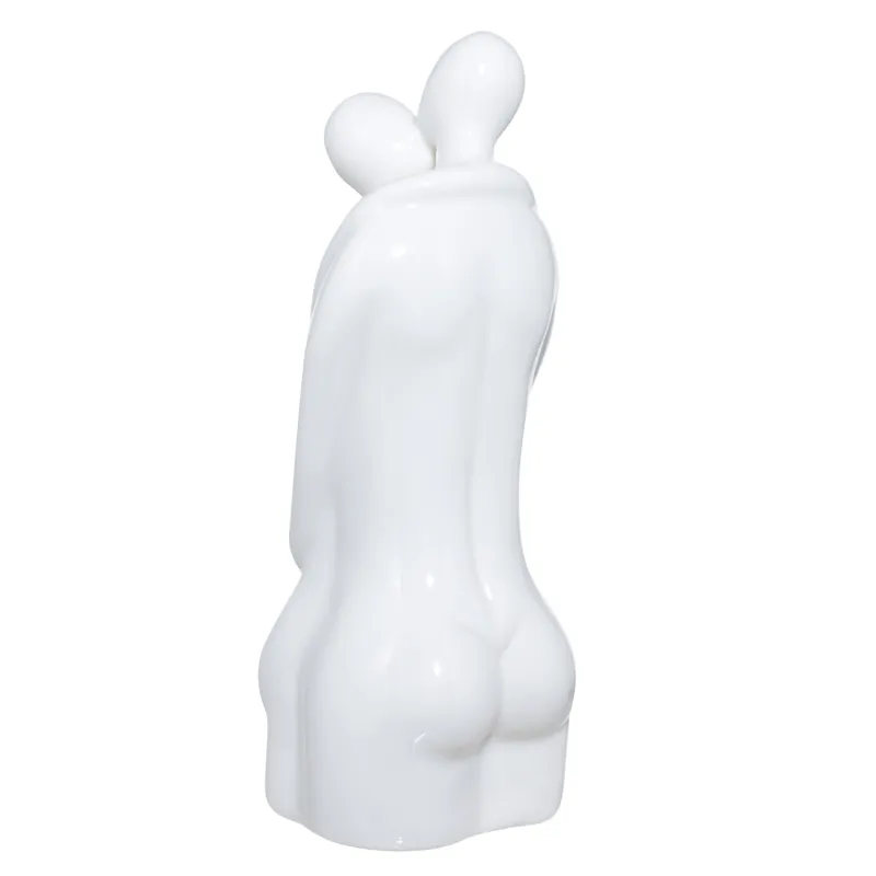 Статуэтка, 17 см, фарфор P, белая, Объятия, He&She, image-1