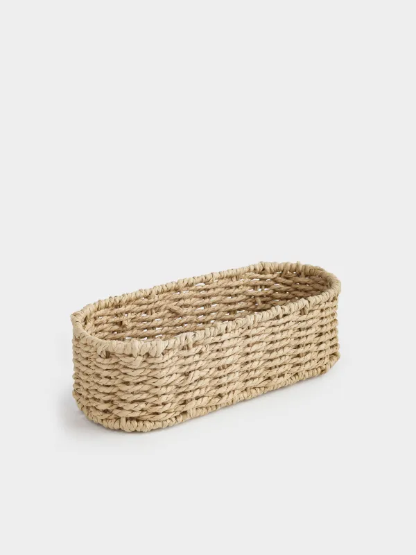 Корзина для столовых приборов, 25х10 см, плетеная, Braided, image-3