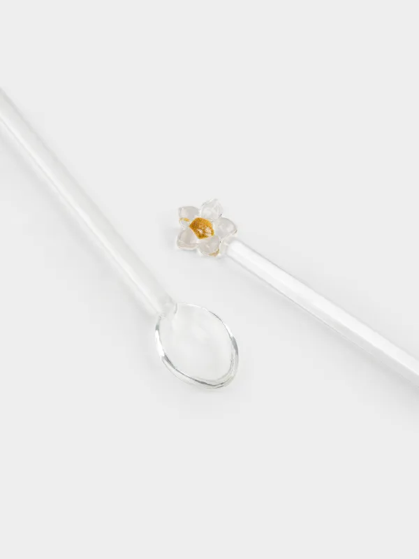 Ложка десертная, 17 см, 2 шт, стекло Б, Цветок, Bloome, image-4