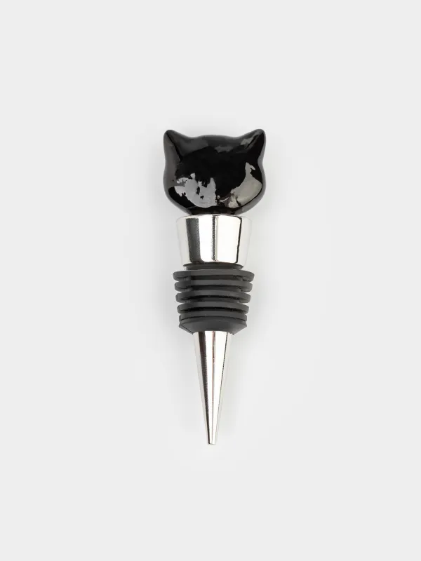 Пробка для винной бутылки, 9 см, Кот, Cat night, image-1