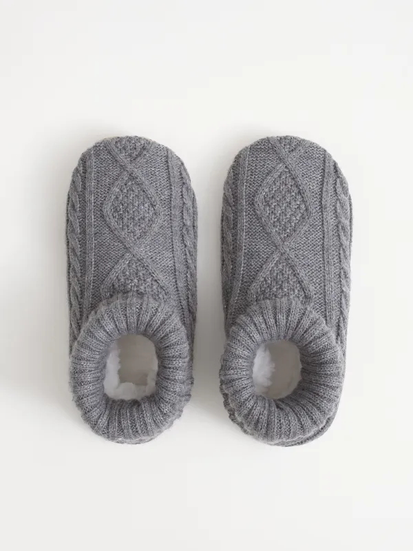 Тапочки-носки домашние, Knitted soft, image-1