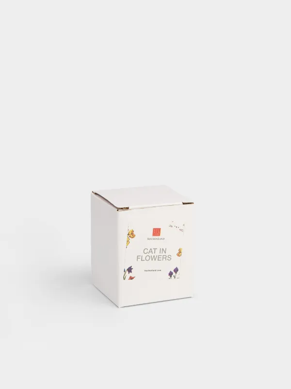 Емкость для соли или перца, 8 см, Кот в цветах, Cat in flowers, image-5