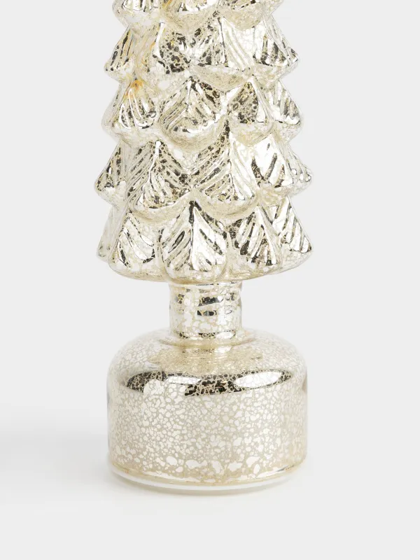 Статуэтка с подсветкой, 34 см, вращающаяся, Ель, Champagne style, image-1