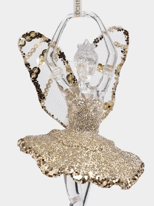 Игрушка елочная, 18 см, Балерина, Figure sparkle, image-1