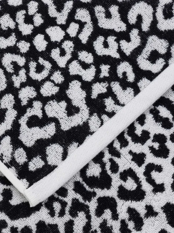 Полотенце, 70х140 см, хлопок, молочное, Леопардовый принт, Leopard cotton, image-4