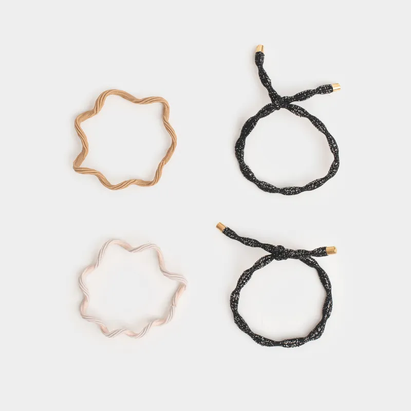 Набор резинок для волос, 5 см, 4 шт, нейлон, Gracile