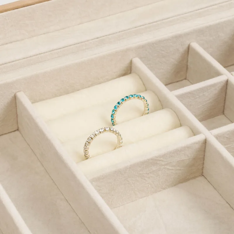 Шкатулка для украшений, 20х15 см, искусственная кожа/МДФ, бежевая, Premiere one, image-7