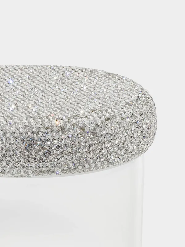 Емкость для хранения, 10х9 см, 450 мл, стекло Б/стразы, Crystal shine, image-2