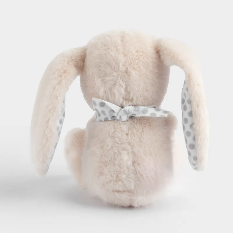 Игрушка-погремушка, 23 см, мягкая, Зайка с кольцом, Rabbit, image-4