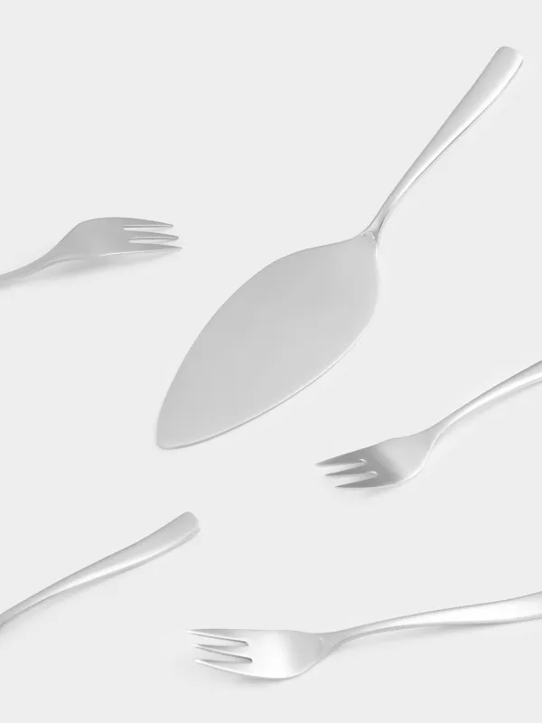 Столовые приборы десертные, 6 перс, 7 пр, сталь, Berne, image-6