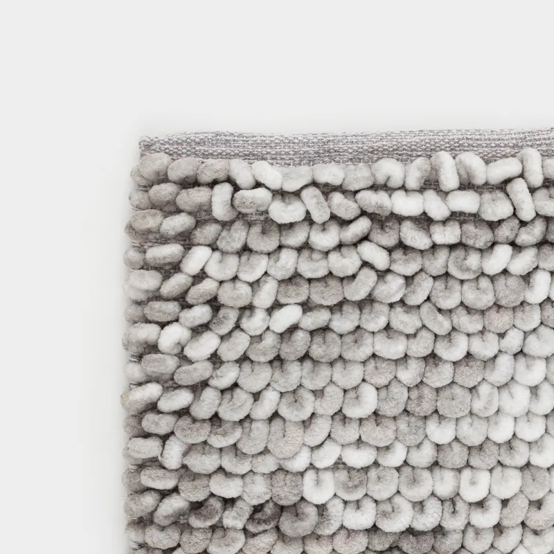 Коврик, 60х100 см, полиэстер/хлопок, серый, Bubbles, image-1