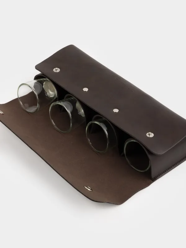 Стопка для водки, 4 шт, в кожаном кейсе, Кони, Bar, image-5