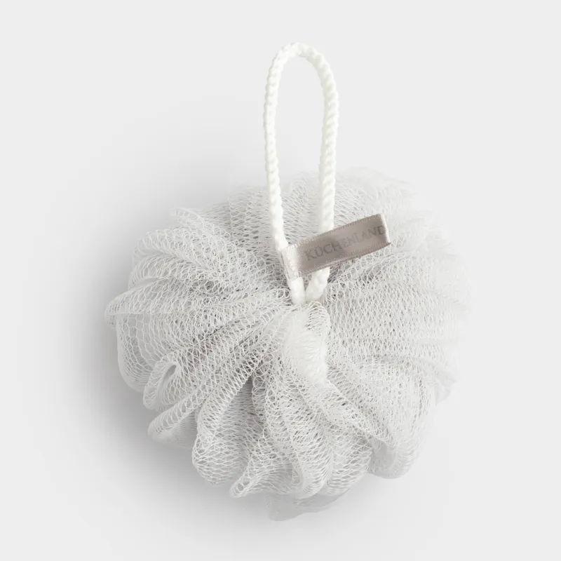 Мочалка для мытья тела, 13 см, полиэтилен, серо-голубая, Бант, Unique spa, image-2