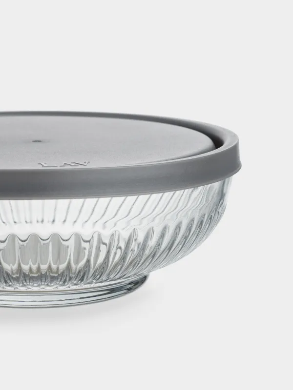 Салатник, 17х6 см, 800 мл, с крышкой, стекло Р/пластик, Madeira, image-2