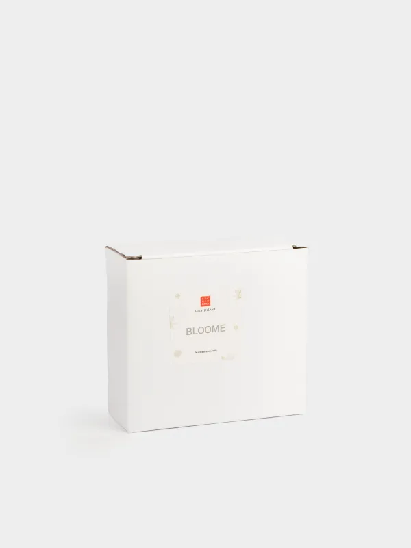 Подсвечник, 11х5 см, для тонкой свечи, фарфор P, зеленый, Цветок, Bloome, image-4