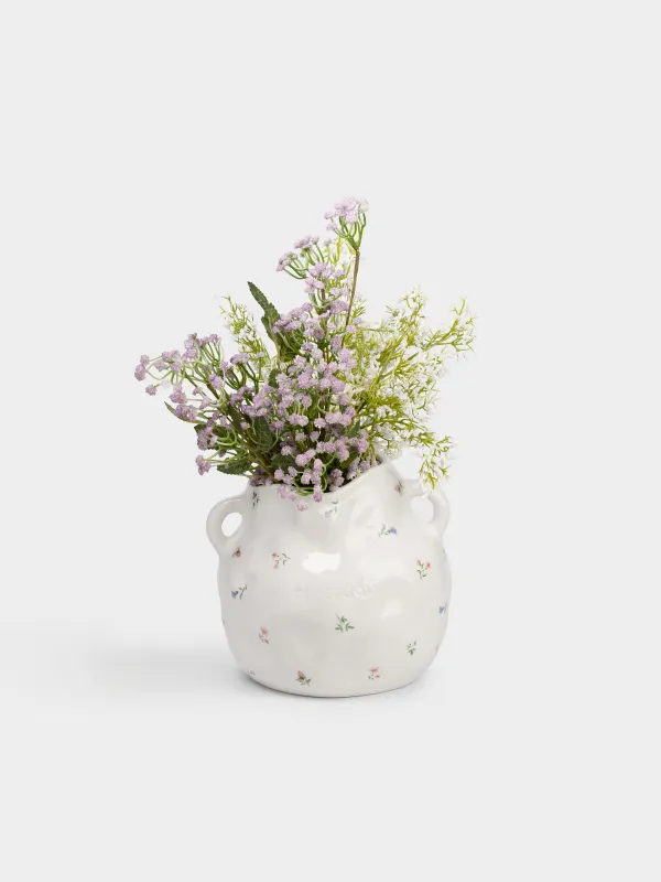 Ваза для цветов, 19 см, с ручками, Нежные цветы, El flora, image-4