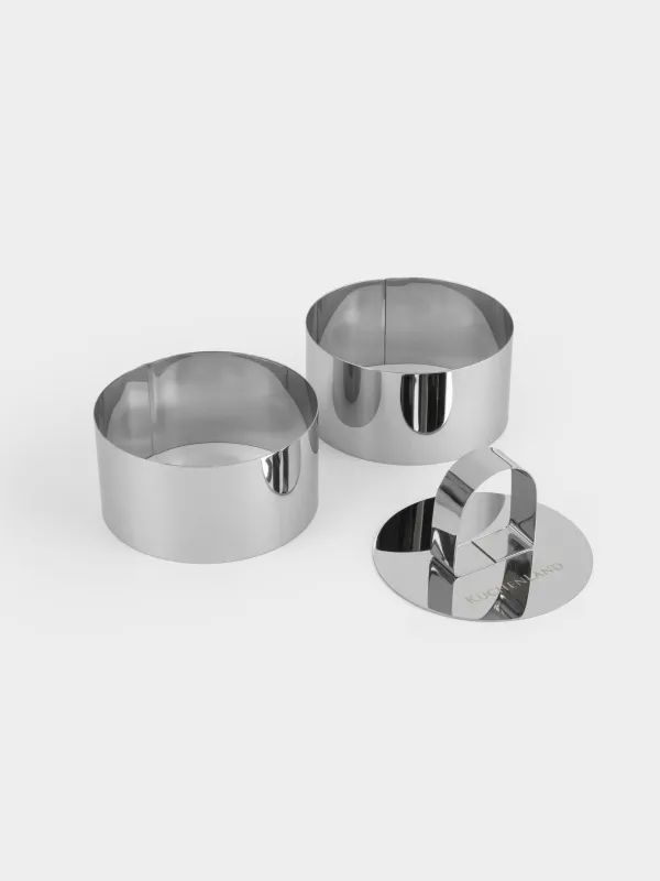 Форма для салата и гарнира, 8 см, 2 шт, с прессом, сталь, Круг, Classic, image-0