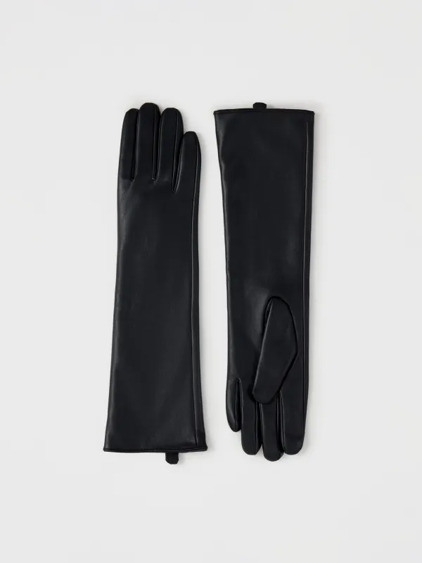 Перчатки длинные из искусственной кожи, Brigida, image-0