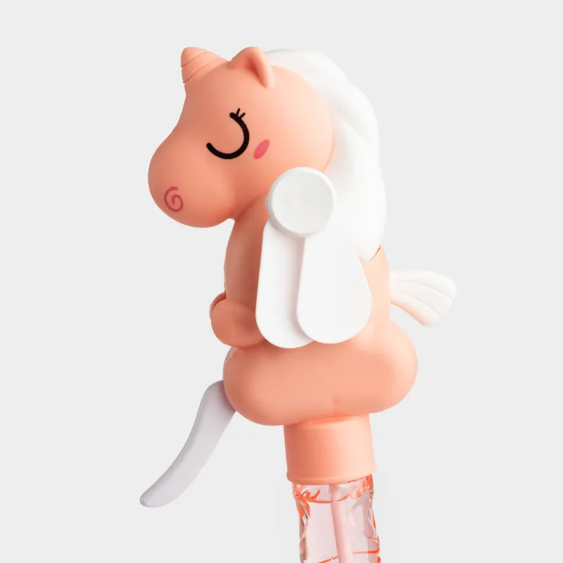 Мыльные пузыри, 24 см, 35 мл, с вентилятором, пластик, розовые, Единорог, Unicorn, image-2