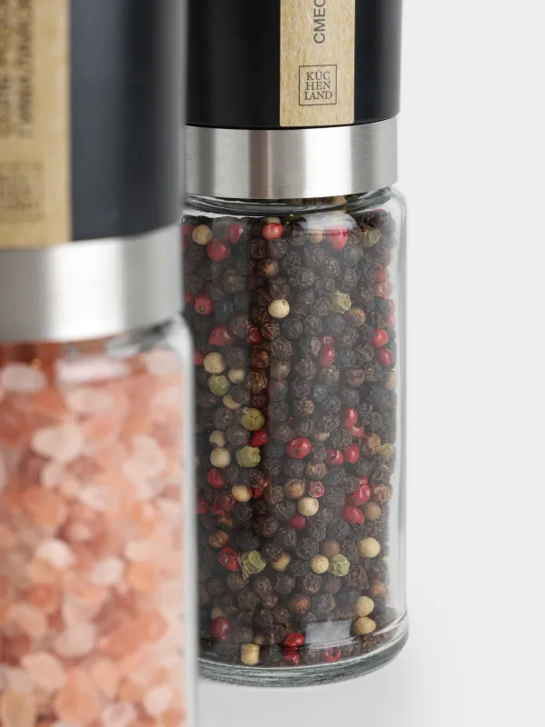 Мельница для специй, 16 см, 2 шт, механическая, Соль/Перец, Spices, image-2