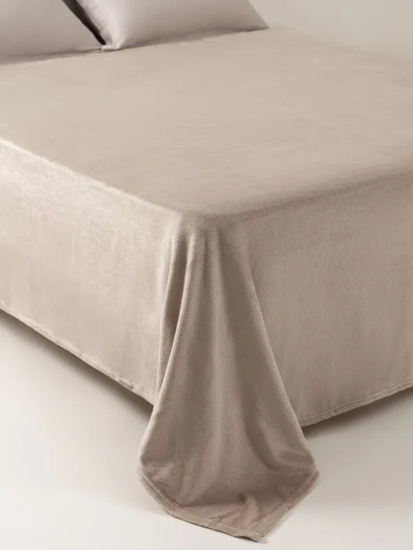 Покрывало, 220х240 см, фланель, песочное, Flannel, image-6