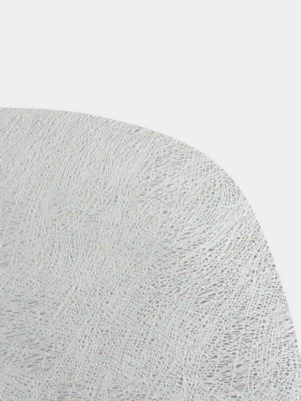 Салфетка под приборы, 31x43 см, двусторонняя, ПВХ, фигурная, серебристая/золотистая, Rock, image-4