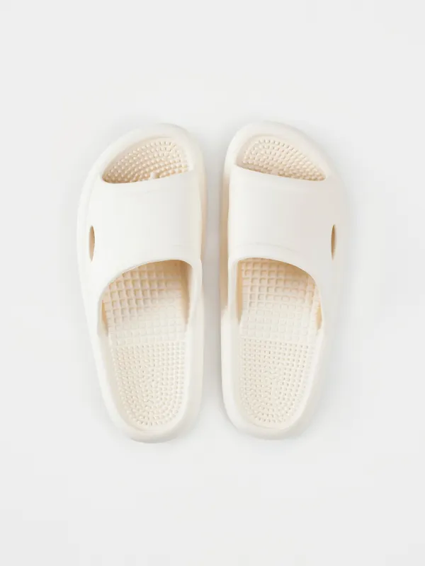 Тапочки женские, ЭВА, молочные, Bouncy, image-1