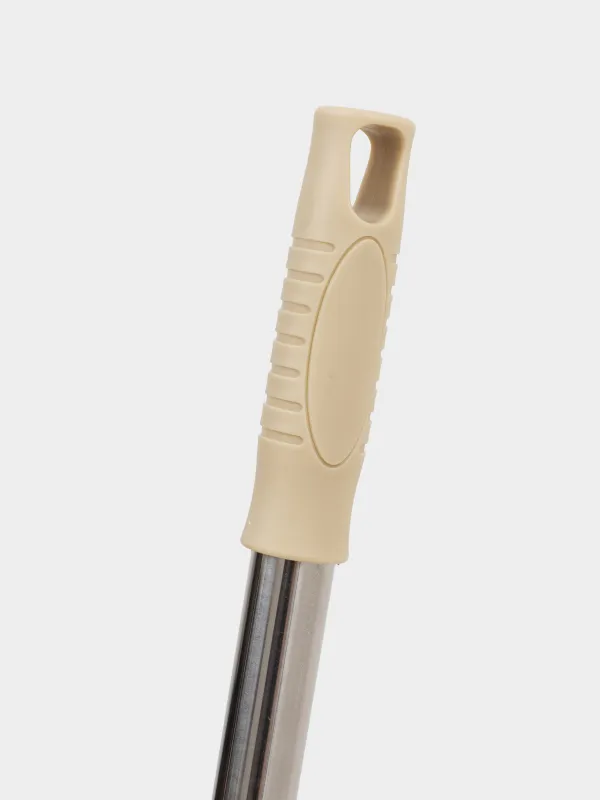 Швабра для мытья окон, с тряпкой и скребком, бежевая, Clean, image-7