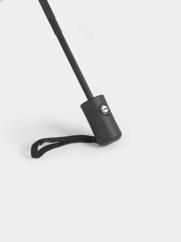 Зонт, 57/29 см, складной, автоматический, эпонж, черный, Ray light, image-2