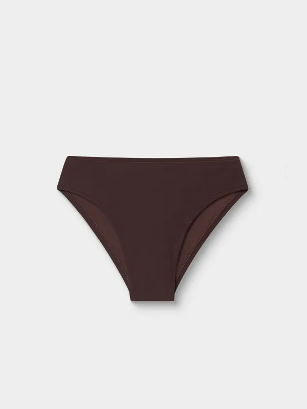 Трусы женские, р. L, полиамид/эластан К, коричневые, Слипы, Yufemi, image-0