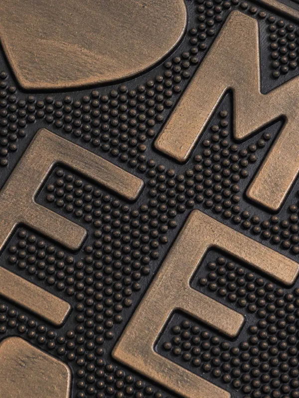 Коврик придверный, 45х75 см, резина, бронзово-черный, Sweet home, Home deco, image-4