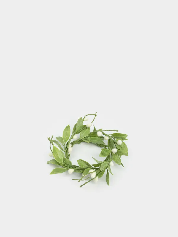 Венок для свечи, 8/16 см, пластик/полиэстер, Верба, Willow decor, image-2