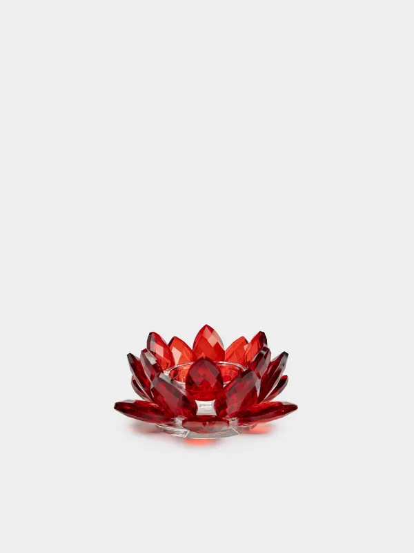 Подсвечник, 11x5 см, для чайной свечи, Цветок Crystal flower, image-0