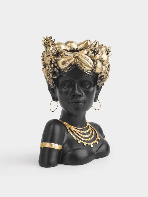 Ваза декоративная, 19 см, Девушка с фруктами, Ethnic girls, image-0