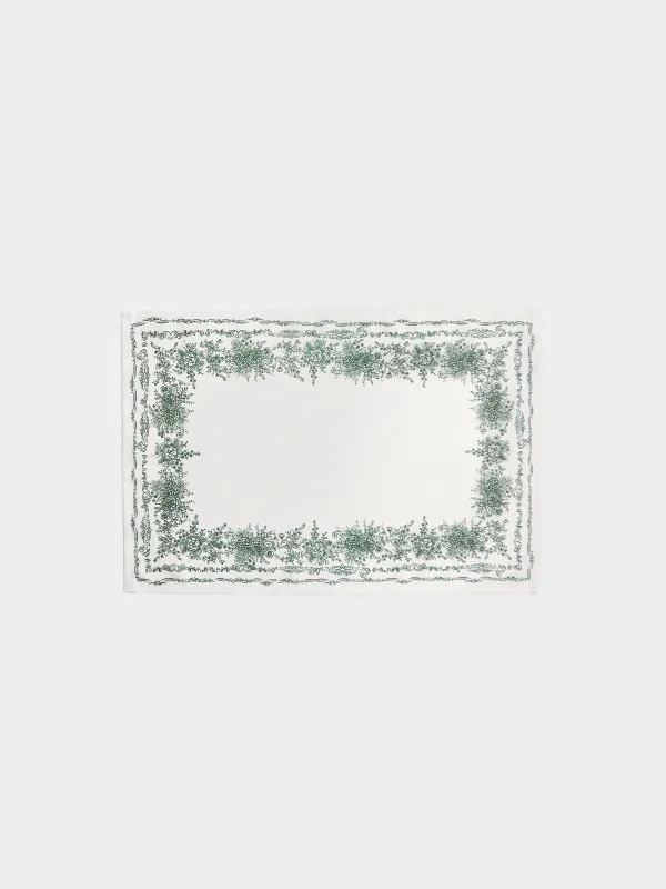 Салфетка под приборы, 30х45 см, Цветы и еловые ветви, Whisper lace, image-0