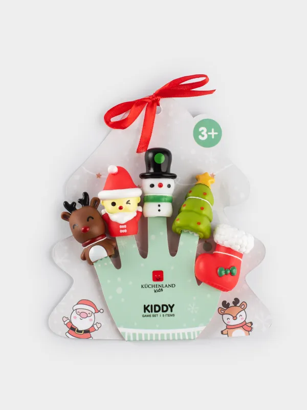 Набор игровой, 5 пр, ПВХ, Пальчиковый театр, Атрибуты праздника, Kiddy, image-4