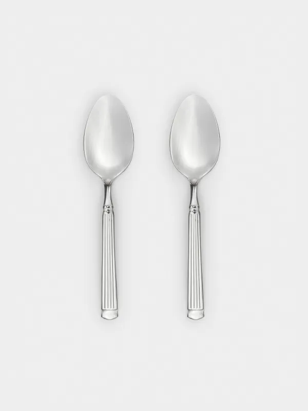 Ложка чайная, 2 шт, сталь, Полосы, Manresa, image-0