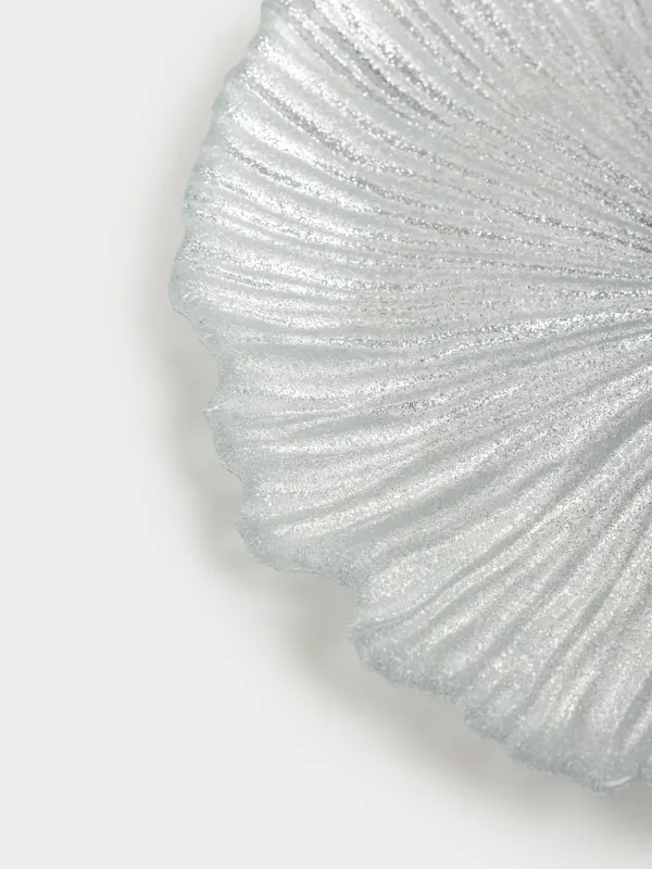 Тарелка закусочная, 21 см, стекло Р, серебристая, Verge, image-4